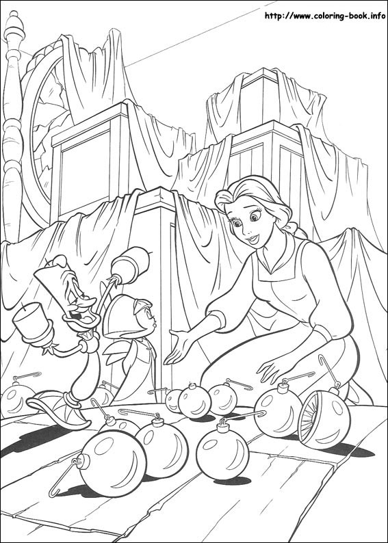 Beauty and the Beast coloring picture